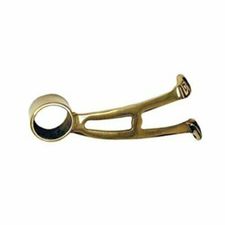 LAVI INDUSTRIES Lavi 1-1/2 in. Polished Brass Bar Bracket 00-402-112